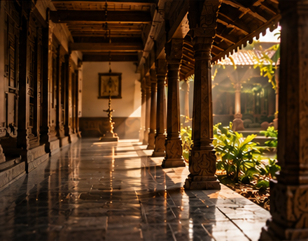 Kerala Traditional Courtyard